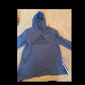 adidas dark blue warm sweatshirt
